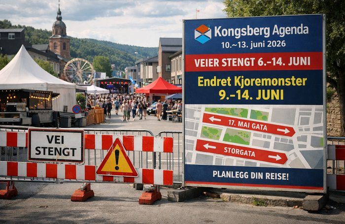 Slik påvirker Kongsberg Agenda sentrum i juni