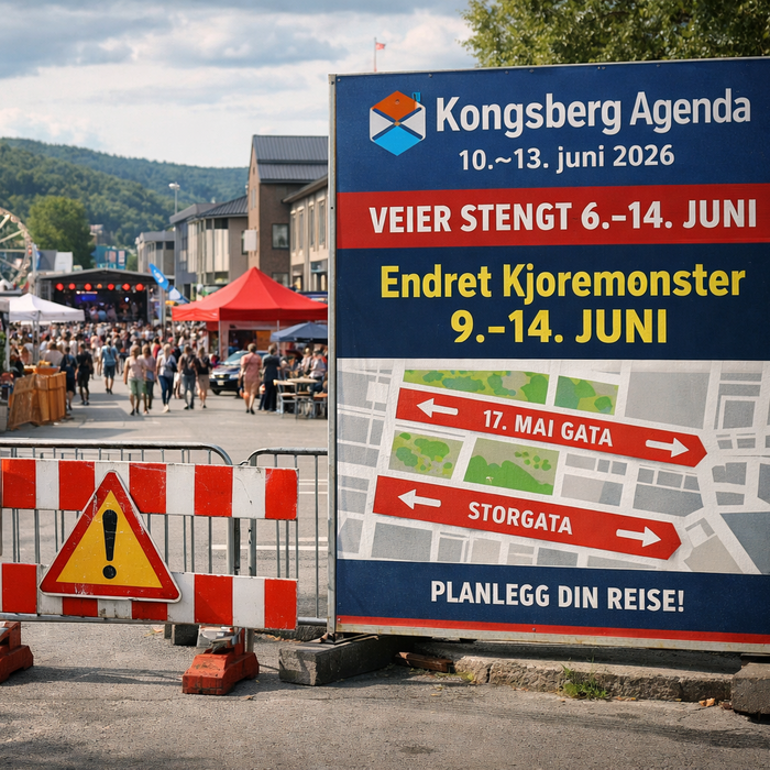 Slik påvirker Kongsberg Agenda sentrum i juni